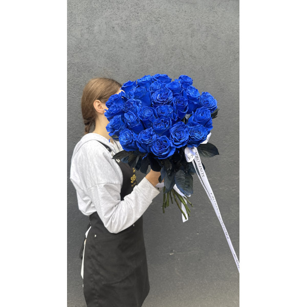25 синих роз Мондиаль